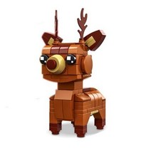 미니캣타워 작은타워 고양이타워 고양이 노래 미니 동물 블록 DIY 호랑이 사자 고양이 기린 코끼리 팬더 허, 07 deer_01 no box
