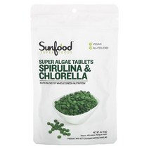 썬푸드 스피룰리나 클로렐라 슈퍼 해조류 타블렛 250mg 456정, 5병