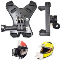 스마트폰 웨어러블 카메라 턱마운트 GoPro 고프로용 액세서리 오토바이 헬멧용 하악 스트랩 마운트 오토바이 헬멧 턱마운트 헬멧 틴 홀더 GoPro hero 10987654 Osmo Action 스마트폰 대응
