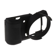 Sony Alpha A5000 A5100 용 충격 방지 카메라 실리콘 하우징 케이스 보호대 커버, 블랙, 컴팩트 케이스/파우치, 1개