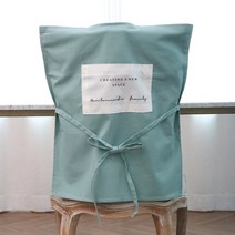 GURMING 식탁 의자 등커버 끈형 4종, 의자등커버 끈형_민트