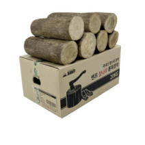 밴프 참나무 통원목 장작 CE246, 20kg, 4개