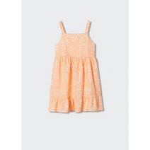 망고키즈 MANGO WOMAN 나뭇잎 프린트 드레스 Bright Red 37041304