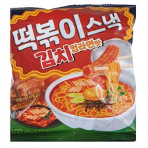 떡볶이스낵 김치컵라면맛 봉지과자 105g x 12개, 상세페이지 참조