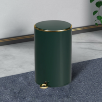 이태리인테리 페달쓰레기통 페달 인테리어 휴지통, 딥그린, 1개