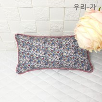 우리가 순면100% 크럼삥 푹신한 수제 유아 편백 메밀 베개커버 2040(커버만)
