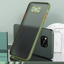 Pocco x3pro 케이스 Shockproof 무광택 실리콘 전화 poco x3 pro nfs poko x 3 3pro nfc 하드 백 커버 범퍼 코크스, [02] Poco x3 nfc, [04] green2