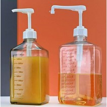 시럽 디스펜서 유리병 펌핑기구 정량 카페 업소용, B타입-5c+1600cc