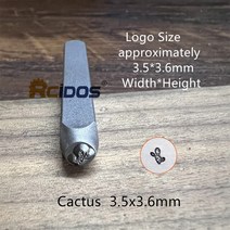 RCIDOS 3/6mm 하우스/트레일러/선인장/산맥 디자인 금속 보석 우표 DIY 팔찌 마크 금형 1PCS 가격, 06 Cactus 3.5x3.6mm1pcs