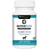 VetriScience GlycoFlex Classic 300Mg 강아지를 위한 츄어블 정제 관절 보조제 250강아지