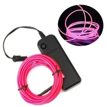 엠비언트라이트 자동차실내등 자동차무드등 el wire kit 휴대용 네온 불빛 파티 할로윈 blacklight tube 방수 el wire led 스트립, 3m