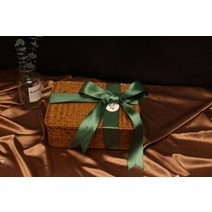 케이스 여성 셀럽 고급 유럽식 결혼선물 신부들러리 포토박스, T02-23CMx13CMx8CM, C21-카라멜색 선물포장벽옥 리본