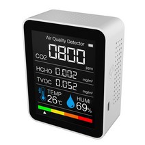 실내 공기질 측정기 먼지 5 in1 CO2 미터 디지털 온도 습도 센서 테스터 대기 질 모니터 이산화탄소 포름 알데히드 검출기, [05] 3 IN 1