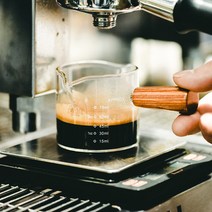 ig 원목 손잡이 미니 크리머 커피샷잔 시럽잔 푸어링 75ml, 싱글 푸어링 75ml