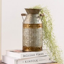 빈티지 인테리어 홈 카페 소품 철제 우유통 오브제