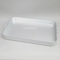 나비드쿡(업소용) 떡볶이판 13종택1 양은떡볶이판 경질코팅떡볶이판 칸막이떡볶이판, 1개, 4436-대:565x370x65