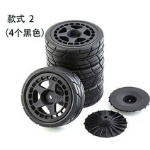 1/10 RC 랠리 온로드 레이싱 타미야 TT02 XV01 HSP 94123 HPI 교쇼 wltoys용 65mm 플라스틱 휠 림 고무 타, 18 2 A black
