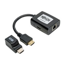 Tripp Lite HDMI Over Cat5 Cat6 연장 키트 전원 오버 케이블 송신기 수신기 30.5m(100피트) 1080p @ 60Hz TAA (B126-1P1M-U-, HDMI + IR