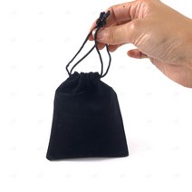 벨벳 주머니 스웨이드 융 복주머니 파우치 12 X 15cm