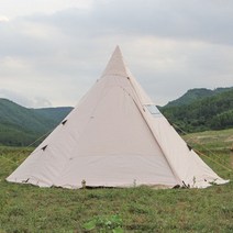 2인용 리지 A형 텐트 야외 피라미드 인도 얀 3-4men 39s 캠핑 방수 더블 라운드 굴뚝 조명 럭셔리 장작 난로, 흰색 플라이 시트