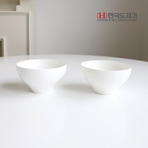 한국도자기 누보 파인본차이나 화이트 공기 대접 면기 호텔식기, 공기(밥그릇)