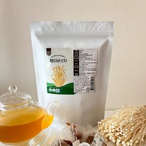 바바농장 무농약 말린 팽이버섯차 PLA 친환경 티백 1.5g x 50개입