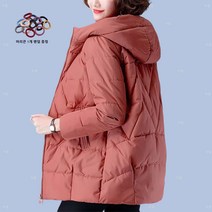 BestStar 여성 경량패딩 점퍼 루즈핏 숏패딩 아우터 겨울 빅사이즈 40 50대 NC-112203