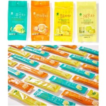 제주 과일청 스틱청 청귤청(풋귤 감귤청) 한라봉청 꿀유자청 레몬청 25g x 15개입, (선택2) 한라봉 25gx x 15스틱