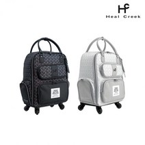정품 힐크릭 바퀴형 휠 보스턴백 HCBB-B06, 색상 : 그레이