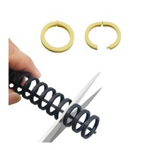 제본용 똑딱이 PP 루즈링 1개입, 검정, 14mm