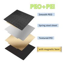 3D프린터부품 PEO PET PEI 시트 스프링 스틸 부드러운 빌드 프린터 엔더 3 5 보론 CR20 베드 310mm 350mm, 220x220mm