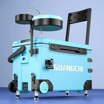 갈치아이스박스 아이스박스 60L 70L 바퀴 쿨러, 베어박스+수납사각박스(38L)블루