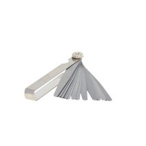 Utoolmart 시크니스 게이지 틈새 게이지 두께 측정용 304 스테인리스제 1세트 100mmX23mm(A8C12) 스트링 액션 룰러