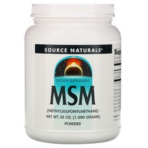 소스 내츄럴스 MSM 식이유황 1000g 분말 파우더 옵티 Opti MSM 엠에스엠, 1개