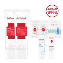 [셀퓨전씨] [롯데단독★빠른배송] 레이저 썬스크린 100 45ml+45ml+체험팩, 상세 설명 참조