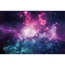 MOON.QG 사진 배경 갤럭시 성운 행성 소년 생일 파티 장식 우주 별 반짝이 소품, 07 2THXY00007_04 250x180cm