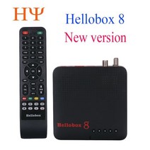 멀티 셋톱박스 새로운 Hellobox 8 수신기 위성 DVB-T2 DVB S2 콤보 TV 박스 튜너 지원 TV 위성 TV 수신기 D, 02 Eu 플러그