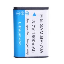 1800mAh BP-70A Bateria 충전식 카메라 배터리 삼성 ES65 TL105, 01 1 Battery