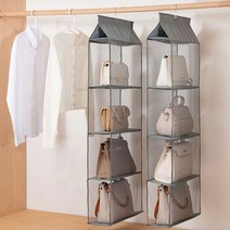 간편한 조립식 수납장 가방 정리함 4단 그레이, 본상품선택