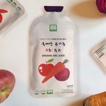 친환경 마음밭 국산 유기농 abc즙 30포 NFC착즙 유기농사과/비트/당근 HACCP인증, ABC즙 1박스(30포)
