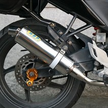 CBR125 머플러 스텐 HBP 도면/촉매 포함 P4593, 단품