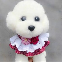 딸구네댕댕이옷짱 강아지 고양이 큰 꽃송이 케이프, 1개, 퍼플M