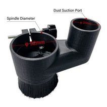 산업용 업소용 먼지 집진기 3D 드록 52mm 80mm 브러시 진공 청소기 조각 기계 집진기 커버 CNC 라우터 밀, 02 52mm