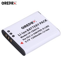 2x1200mAh Li-50B Li50B 리튬 50B 배터리 + LCD USB 충전기 올림푸스 MJU 스타일러스 1010 1020 1030SW 9000 SH21SH25 sp720u, 1x Battery