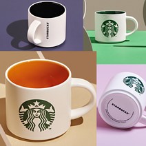 스타벅스 사이렌 머그컵 414ml, 블랙