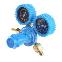 에어컨게이지 냉매 주입기 질소 감속기 계측기 조절기 산업용 압력 게이지 용접, Nitrogen Regulator+Blue