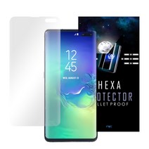헥사 프로텍터 지문방지필름 2매 EPU 무광 곡면 풀커버 액정보호필름, 2매입
