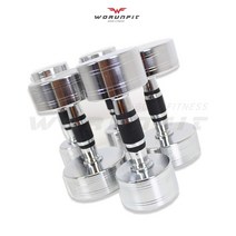 워런핏 N타입 국산 크롬도금아령 3kg - 25kg 클럽용 무쇠 헬스 덤벨