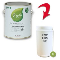 노루페인트 순앤수 플러스 내부용 친환경 수성페인트 1L 무광, 화이트5