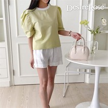 디자이어로즈 디자이어로즈 여자 대학생 라운드 퍼프 블라우스 3color (8734202)